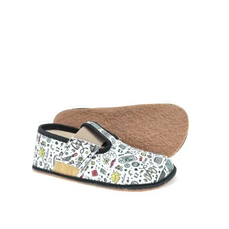 BAREFOOT CHLAPECKÉ PŘEZŮVKY PEGRES, BF01 GAMING, ČERNÁ