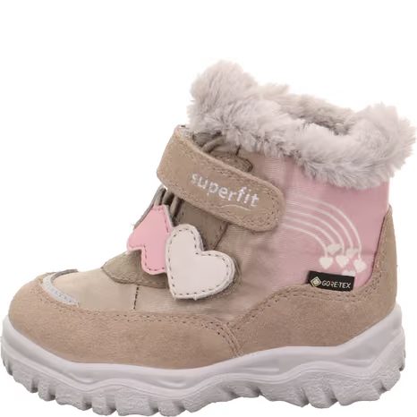 DÍVČÍ ZIMNÍ BOTY HUSKY+ BEIGE/PINK SUPERFIT 1-006061-4000
