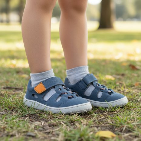 CHLAPECKÉ BAREFOOT SANDÁLY ELASTIC SANDAL DENIM FRODDO G3150290-6