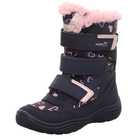 Dívčí zimní boty CRYSTAL Blue/Pink Gore-Tex, Superfit,1-009090-8020