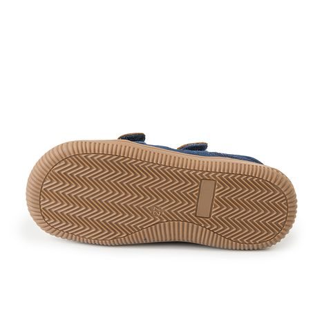 CHLAPECKÉ SANDÁLY BAREFOOT MERYL BROWN, PROTETIKA, MODRO-HNĚDÁ