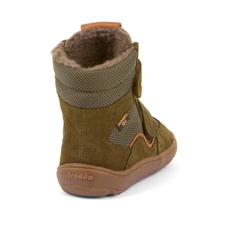 CHLAPČENSKÉ ZIMNÉ BAREFOOT TOPÁNKY TEX WINTER OLIVE FRODDO G3160247-1