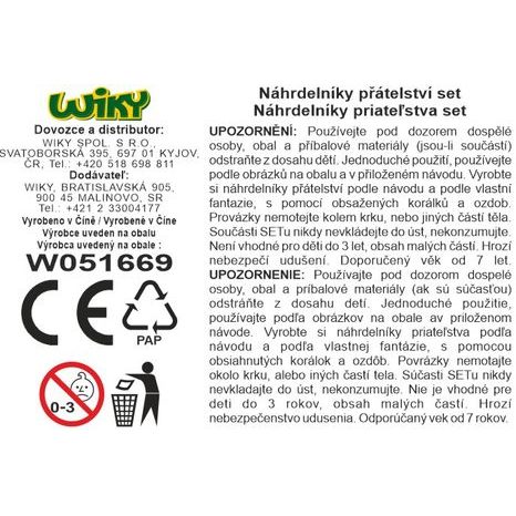 NEBULOUS STARS NÁHRDELNÍKY PŘÁTELSTVÍ SET, NEBULOUS STARS, W051669