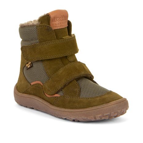 Dětské zimní barefoot boty TEX WINTER Olive, Froddo, G3160233-2, olivová