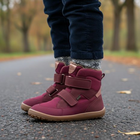 DÍVČÍ ZIMNÍ BAREFOOT BOTY UP TEX WINTER BORDEAUX G3160252-7