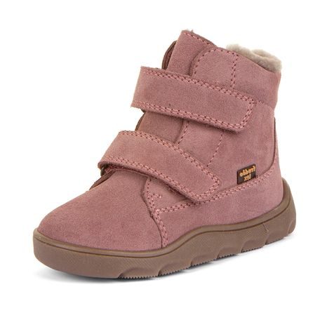 DÍVČÍ ZIMNÍ BAREFOOT BOTY ZERU TEX FURRY DARK PINK, FRODDO, G2110149-6, RŮŽOVÁ