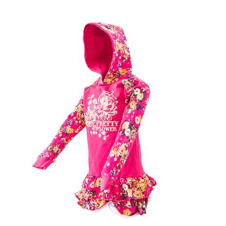 mikinové šaty s kapucí, Wendee, OZFB19237-2, růžová
