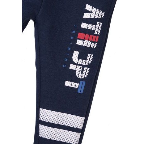 PANTALONI DE TRENING PENTRU BĂIEȚI, MINOTI, 7BFJOG 4, ALBASTRU