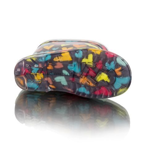 DÍVČÍ HOLÍNKY PVC - BAREVNÉ SRDÍČKA, PIDILIDI, PL0088, HOLKA