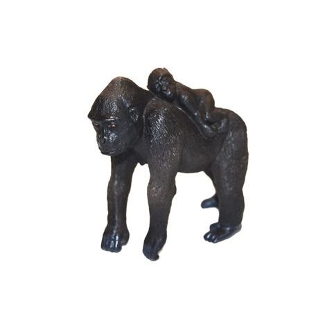 B - Gorilla és kölyök 7 cm, Atlas, W101889