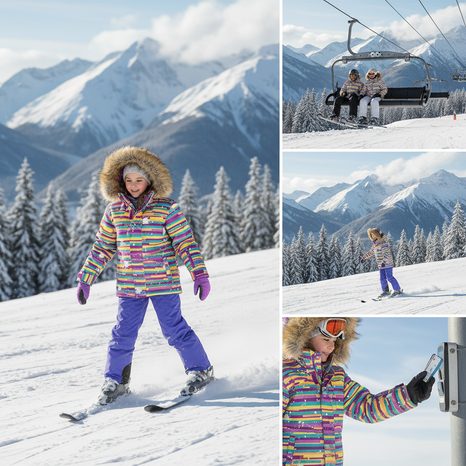 BUNDA LYŽAŘSKÁ ZIMNÍ DÍVČÍ PIDILIDI, PD1144-01