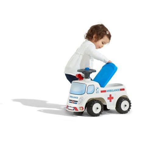 FALK ODRÁŽEDLO AMBULANCE S OTEVÍRACÍM SEDADLEM A KLAKSONEM NA VOLANTU, FALK, W012712