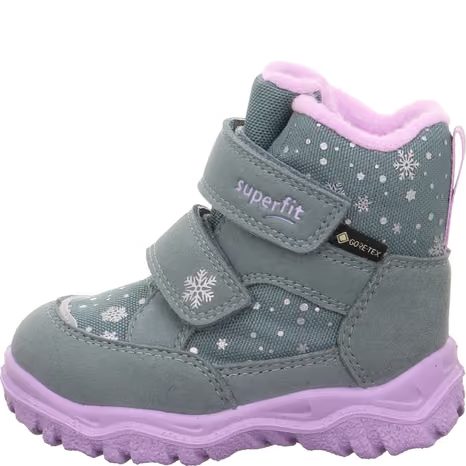 DIEVČENSKÉ ZIMNÉ TOPÁNKY HUSKY1 LIGHT GREEN/PURPLE SUPERFIT 1-006045-7510