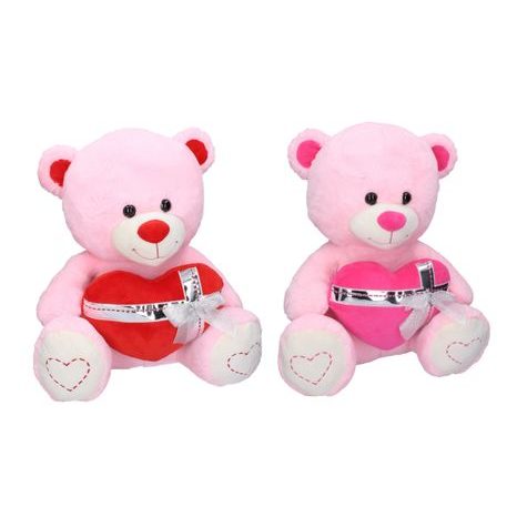 PLYŠOVÝ MEDVÍDEK SE SRDCEM 60 CM, W011114