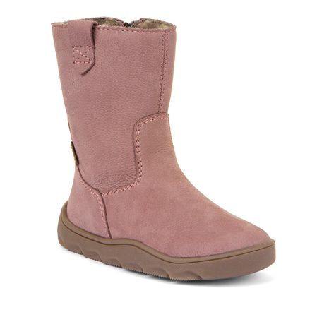 Dívčí zimní barefoot kozačky ZERU TEX BOOT Dark Pink, Froddo, G3160242-3, růžová