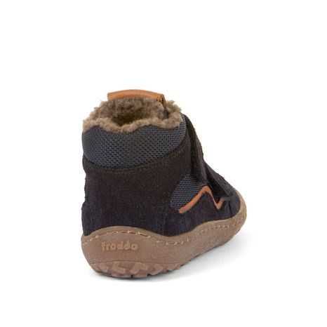 CHLAPECKÉ ZIMNÍ BAREFOOT BOTY TEX WOOL DARK BLUE, FRODDO, G3110254-W, TMAVĚ MODRÁ