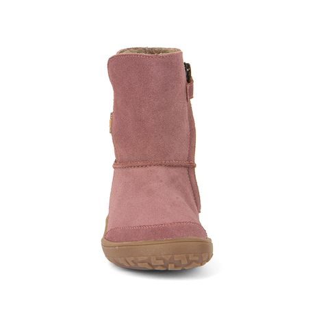 DÍVČÍ ZIMNÍ BAREFOOT BOTY TEX SUEDE  DARK PINK, FRODDO, G3160238, RŮŽOVÁ