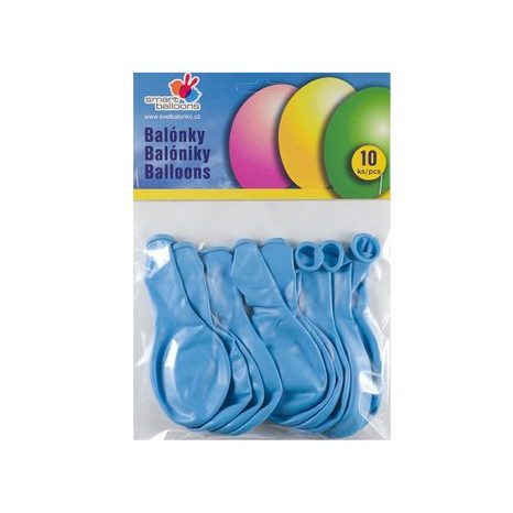 Balon gonflabil - Set de 10 SV.BLUE 26cm, Smart Balloons, W040578