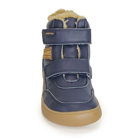 CHLAPECKÉ ZIMNÍ BOTY BAREFOOT TARGO NAVY, PROTETIKA, MODRÁ