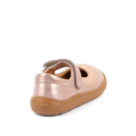 LÁNY BAREFOOT BŐR BALERINA CIPŐ MARY J PINK/GOLD FRODDO G3140195-1