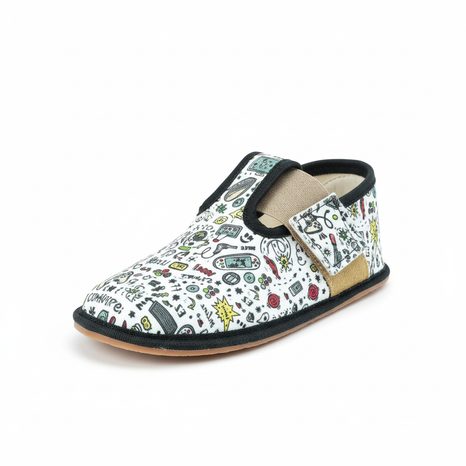 BAREFOOT CHLAPECKÉ PŘEZŮVKY PEGRES, BF01 GAMING, ČERNÁ