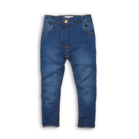 Nohavice dievčenské džínsové elastické, Minoti, ARTISAN 3, modrá 