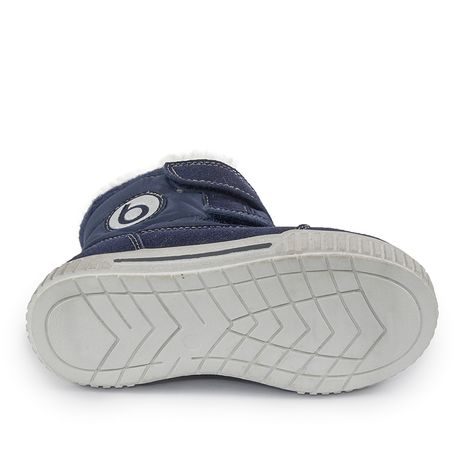 DĚTSKÉ ZIMNÍ BOTY S KOŽÍŠKEM POLARFOX, 2 SUCHÉ ZIPY, BUGGA, B00173-04, MODRÁ