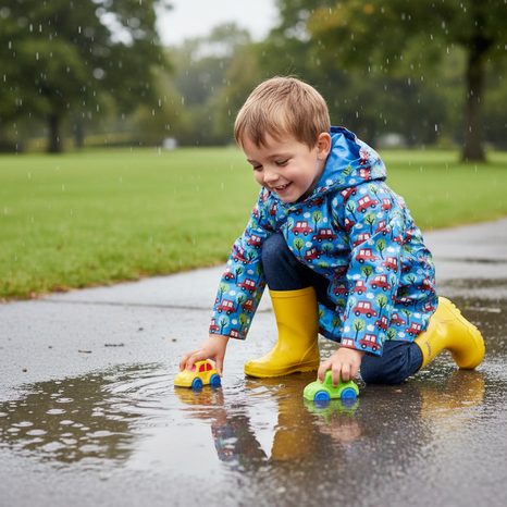 PLÁŠTĚNKA PVC CHLAPECKÁ AUTÍČKO, PIDILIDI, PL0099-04, KLUK