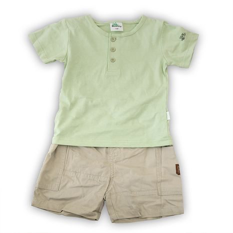 Pantaloni scurți și tricou, Pidilidi, 950457, verde