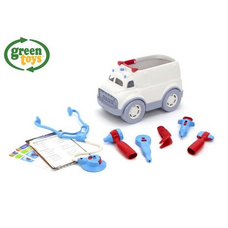Ambulanță cu instrumente medicale, Green Toys, W009285