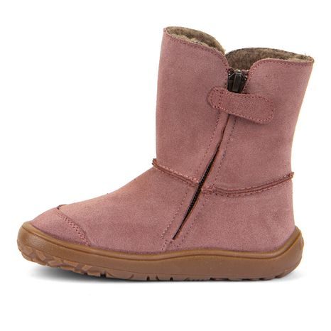 DÍVČÍ ZIMNÍ BAREFOOT BOTY TEX SUEDE DARK PINK  G3160250