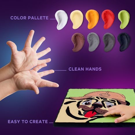 PALETA ČTRNÁCTI BAREVNÝCH TVAROVACÍCH SMĚSÍ PRO VĚRNÉ STÍNOVÁNÍ PSÍ SRSTI