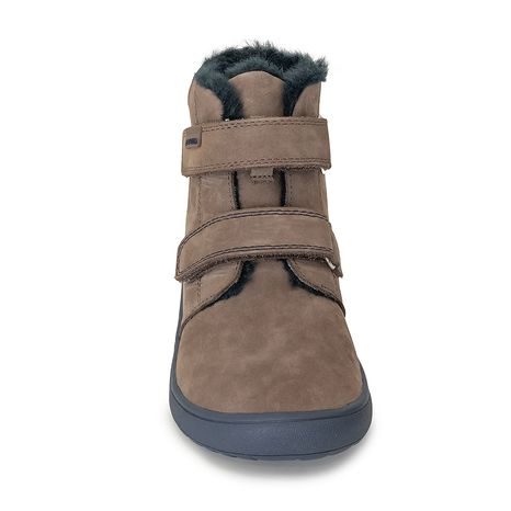 CHLAPECKÉ ZIMNÍ BAREFOOT BOTY DENY BROWN, PROTETIKA, HNĚDÁ