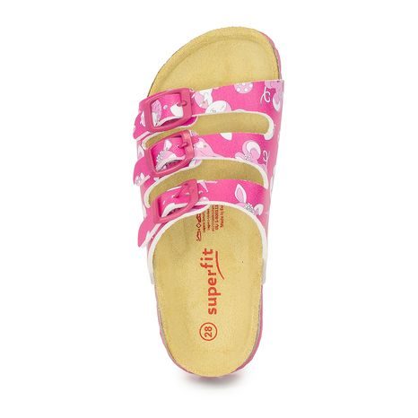 DÍVČÍ KORKOVÉ PANTOFLE FOOTBAD, SUPERFIT ,1-800113-5620, RŮŽOVÁ