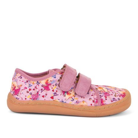 DÍVČÍ BAREFOOT TENISKY CANVAS PINK FRODDO G1700390-3 - RŮŽOVÁ