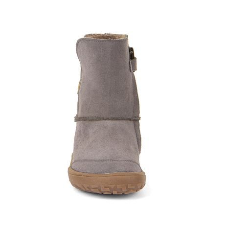 DĚTSKÉ ZIMNÍ BAREFOOT BOTY TEX SUEDE  GRAY, FRODDO, G3160238-3, ŠEDÁ