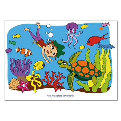 MALÝ PIRÁT KUBA OMALOVÁNKA A5, KRESLI.TO, W031845