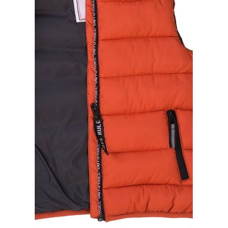 VESTA CHLAPECKÁ PUFFA S KAPUCÍ, MINOTI, 7BGILET 11, ORANŽOVÁ