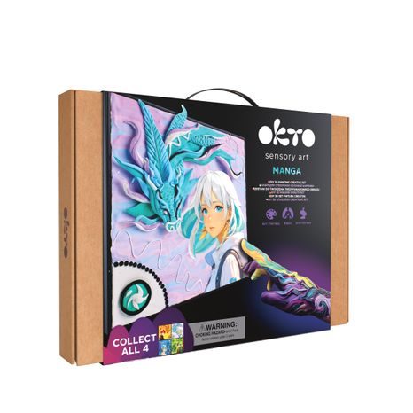 OKTO MANGA MOTIV ŽIVLŮ "VÍTR" VÝTVARNÝ SET 30X40 CM, OKTO, W051106