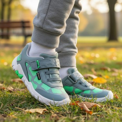 GYEREK BAREFOOT TORNACIPŐ SUPERFIT TRACE LIGHT GREEN/LIGHT GREY GORE-TEX 1-006027-7500