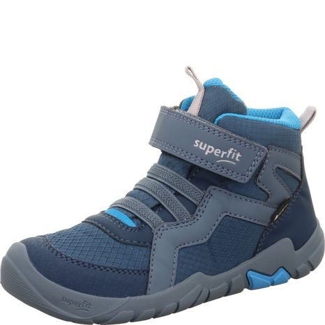 CHLAPČENSKÁ CELOROČNÁ BAREFOOT OBUV SUPERFIT TRACE GTX BLUE/TURQUOISE 1-006034-8020