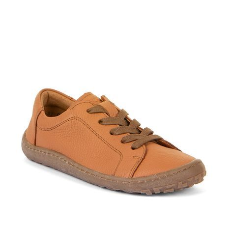 DĚTSKÉ CELOROČNÍ BAREFOOT TENISKY LACES COGNAC FRODDO G3130257 - HNĚDÁ