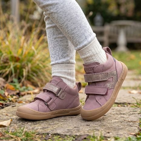 DIEVČENSKÉ CELOROČNÉ ČLENKOVÉ BAREFOOT TOPÁNKY MALY F DARK PINK FRODDO G2130380-3