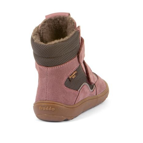 DIEVČENSKÉ ZIMNÉ BAREFOOT TOPÁNKY TEX WINTER GRAY/PINK FRODDO G3160247-13