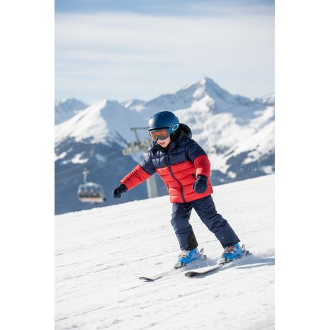 JACHETĂ DE IARNĂ PUFFA PENTRU BĂIEȚI CU CĂPTUȘEALĂ DE BLANĂ, MINOTI, 15 HAINĂ 27, ROȘU