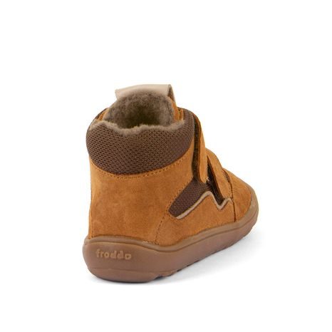 DĚTSKÉ ZIMNÍ BAREFOOT BOTY TEX WOOL COGNAC FRODDO G3110266-4W
