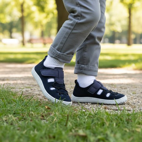 CHLAPECKÉ BAREFOOT SANDÁLY LIGHT SANDAL DARK BLUE FRODDO G3150296