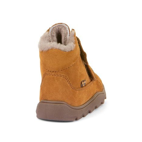 GHETE DE IARNĂ BAREFOOT PENTRU COPII ZERU TEX FURRY COGNAC FRODDO G2110151-2