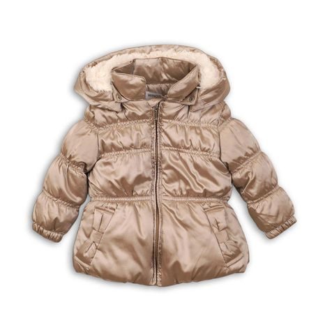 Lány téli puffa kabát, Minoti, alkonyat, 1, barna