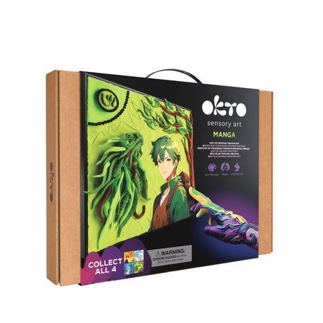 PŘEDNÍ STRANA KRABICE SADY OKTO MANGA MOTIV ŽIVLŮ ZEMĚ 30X40 CM